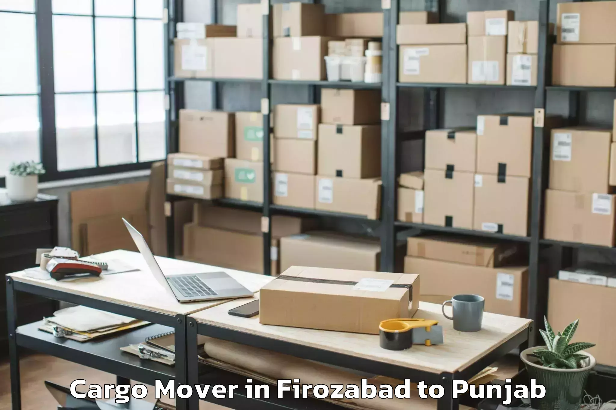 Reliable Firozabad to Patiala Cargo Mover